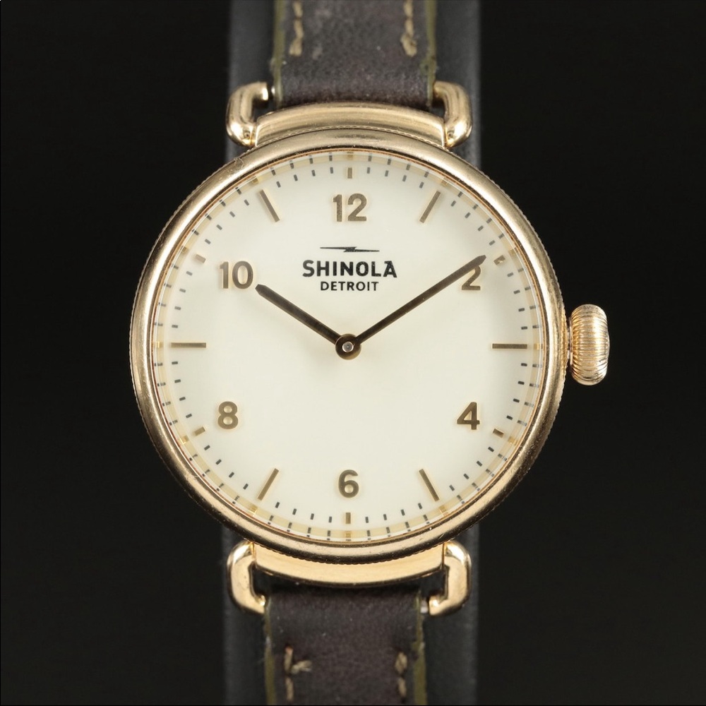 Shinola Canfield Gold Tone Wristwatch